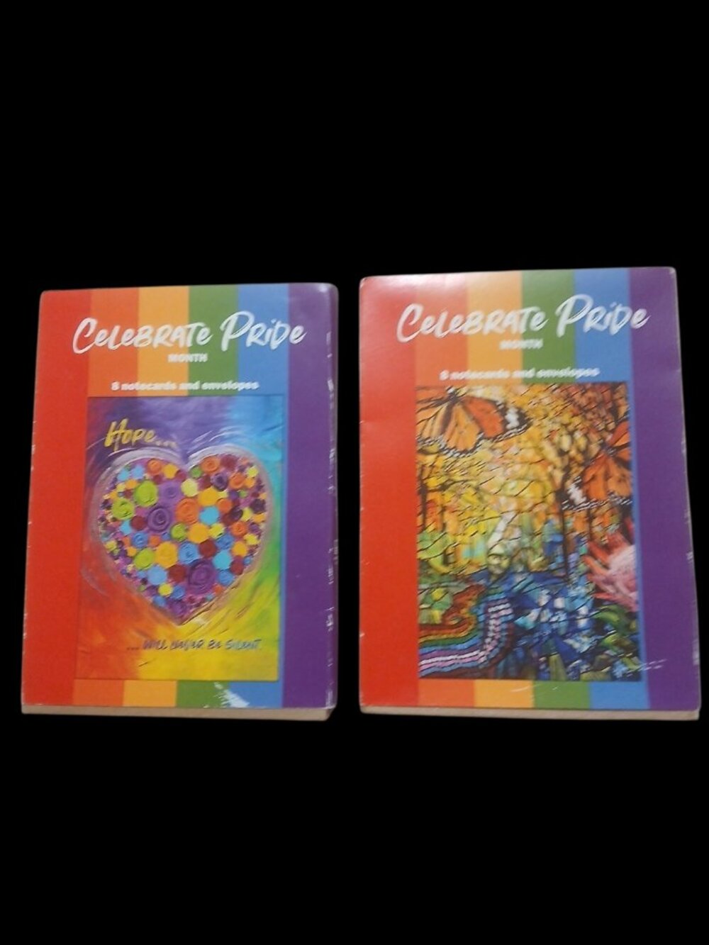 Two Celebrate Pride Month Notecard Sets